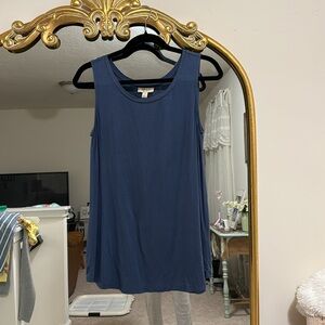 Steel blue tank top